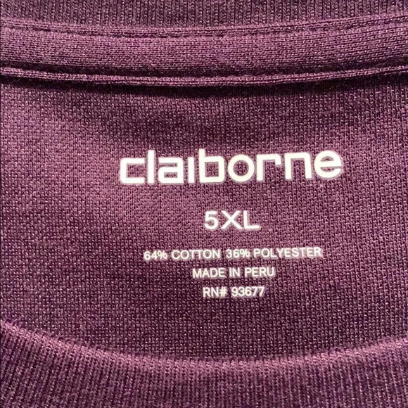Liz Claiborne Pullover Ribbed Top Purple Short Sleeve Size 5X New - Picture 5 of 14
